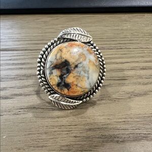 Sterling Silver Maligano Jasper Ring